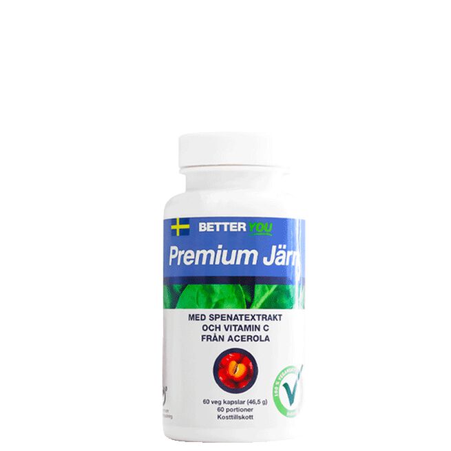 Premium Järn, 60 kaps Better You Premium Järn 60 kapslar