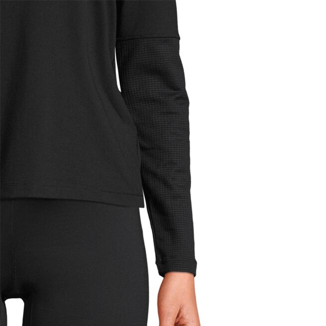 Casall Essential Long Sleeve, Black Essential Long Sleeve with Mesh Insert, Black