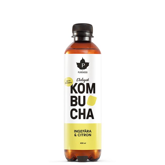 Kombucha EKO Ingefära & Citron 400 ml Kombucha EKO 400 ml Ingefära & Citron