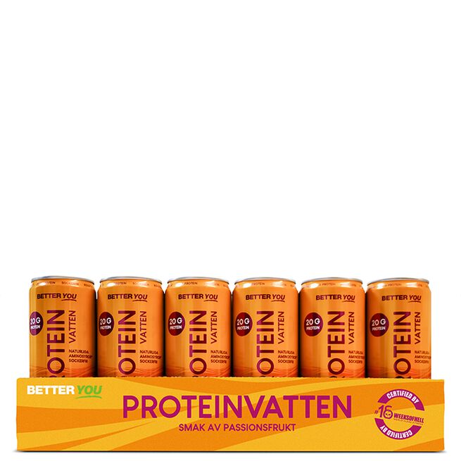 24 x Proteinvatten 330 ml Passionsfrukt 24 x Proteinvatten 330 ml Passionsfrukt