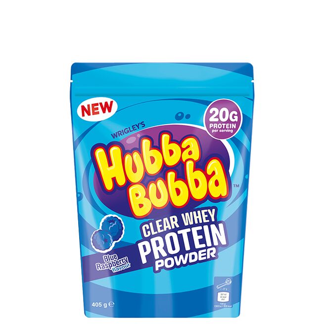 Hubba Bubba Clear Whey 405 g Blue Raspberry Hubba Bubba Clear Whey Vassleprotein 405 g Blue Raspberry