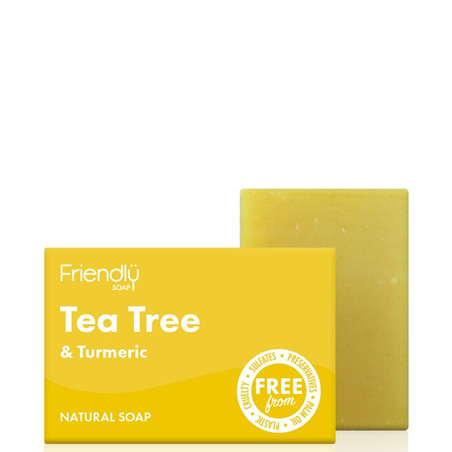 Friendly Soap Tvål Tea Tree & Gurkmeja 95 g