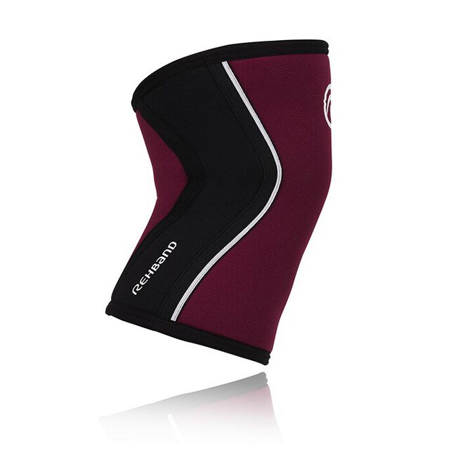 RX Knee Sleeve, 5mm, Burgundy/Black, XS  RX Knäskydd 5mm Vinröd/Svart