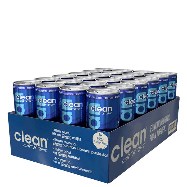 24 x Clean Drink, 330 ml, Friska Bär Flak 24 x Clean Drink 330 ml Friska Bär