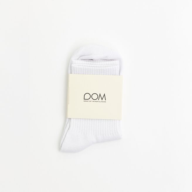 Dom Socks, White, 36-38  Dom Träningsstrumpor Vit