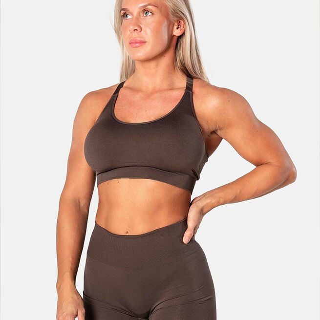 Relode Prime Scrunch Top, Brown, L Relode Prime Scrunch Top, Brown