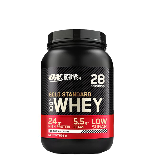100% Whey Gold Std, 908 g, Cookies & Cream 100% Whey Gold Standard Vassleprotein 908 g Cookies and Cream