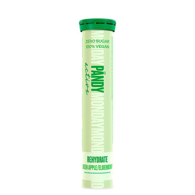 Pändy Rehydrate Effervescent, 20 tablets, Green Apple/Elderberry Pändy Rehydrate Effervescent, 20 tablets, Green Apple/Elderberry Green Apple/Elderberry