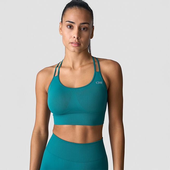 Define Seamless Sports Bra, Dusty Green, L  Define Seamless Sport-bh Turkos