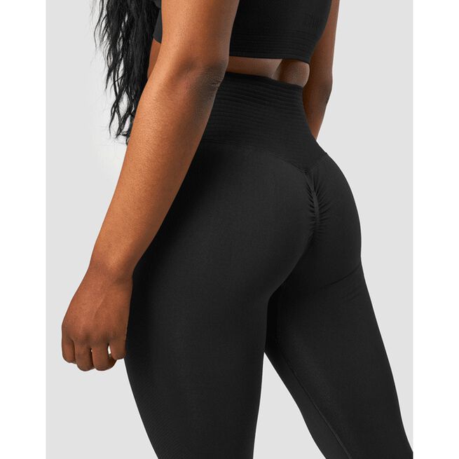 Define Seamless Scrunch Tights, Black, L  Define Seamless Scrunch Tights, Black