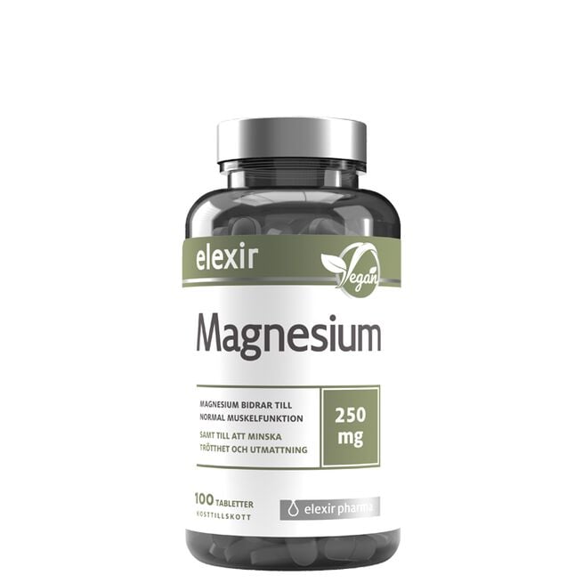 Magnesium 250mg 100 tabletter Magnesium 250mg 100 tabletter