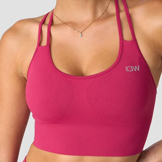 ICIW Define Seamless Sports Bra, Dark Pink Define Seamless Sport-bh Mörkrosa