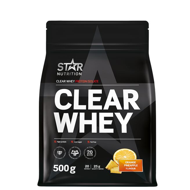 Clear Whey 500g, Orange Pineapple Clear Whey Vassleprotein 500 g Orange Pineapple