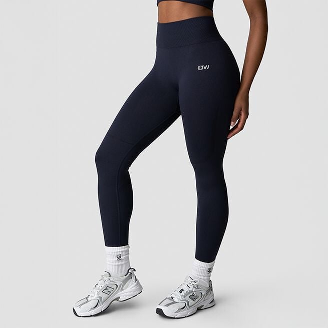 Divine Seamless Tights, Navy, XS Seamless Träningstights Marinblå