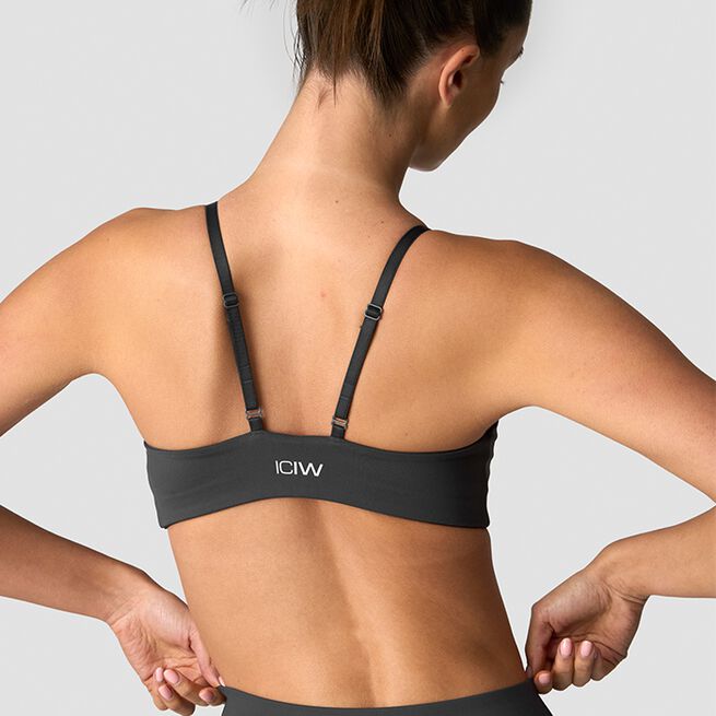 Nimble Adjustable Sports Bra, Dark Grey, L  Nimble Sport-bh Mörkgrå