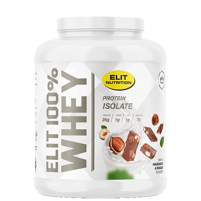 ELIT 100% Whey, 900 g, Hazelnut & Nougat ELIT 100% Whey Vassleprotein 900 g Hazelnut & Nougat