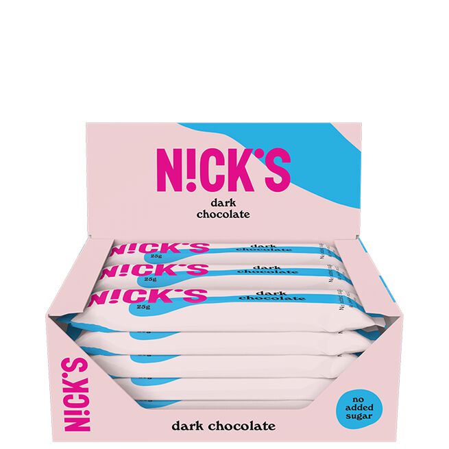 15 x NICKS Dark Chocolate 25 g 15 x NICKS Chokladbars 25 g Dark Chocolate