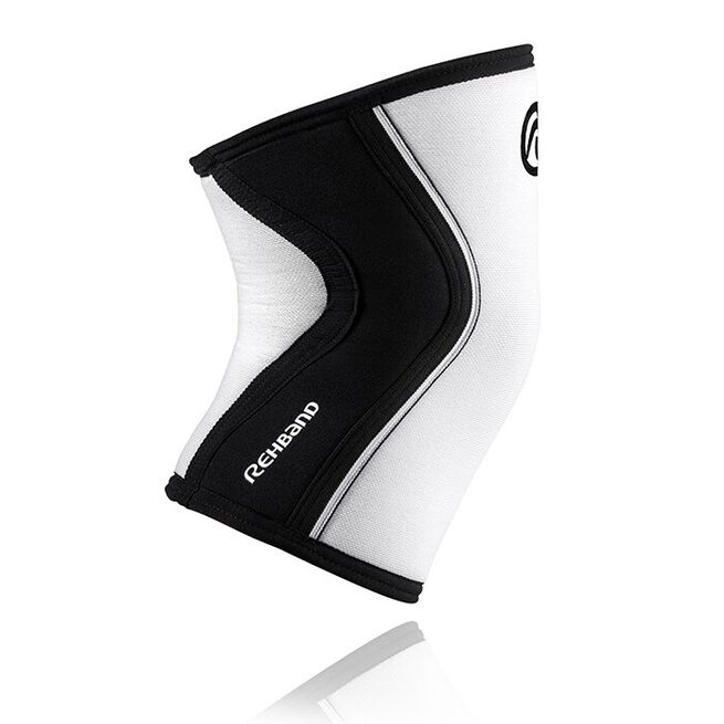 RX Knee Sleeve, 5mm, White/Black, XS  RX Knäskydd 5mm Vit/Svart
