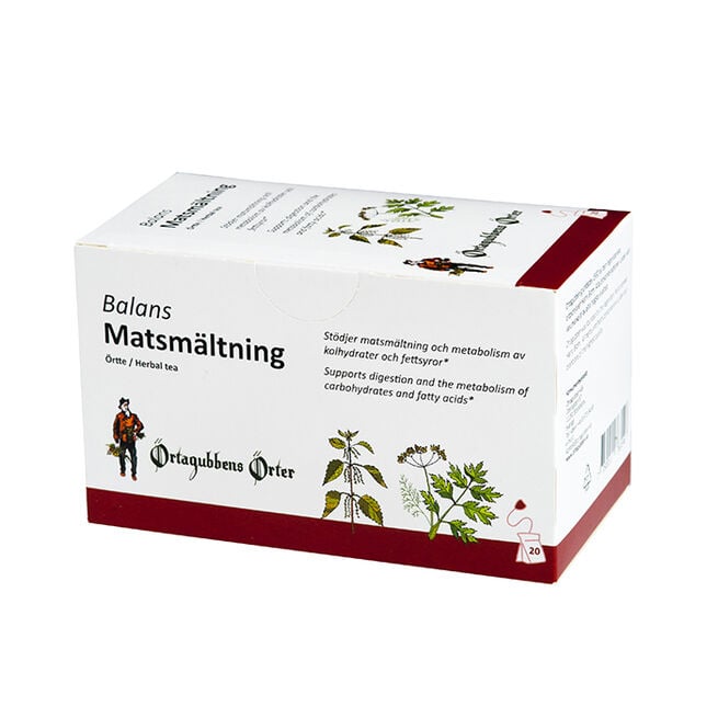 Balans Matsmältning 2gr x 20 Tepåsar  Balans Matsmältning 20 Tepåsar