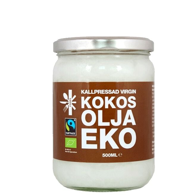 Kokosolja Kallpressad Virgin EKO & Fairtrade, 500 ml Kallpressad Virgin Kokosolja EKO 500 ml