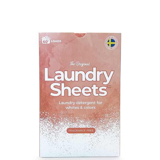 Laundry Sheets Tvättmedelark Parfymfritt 60-Pack 
