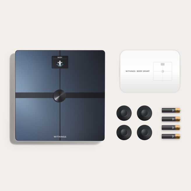 Withings Body Smart, Black  Body Smart Diagnostisk Personvåg Svart