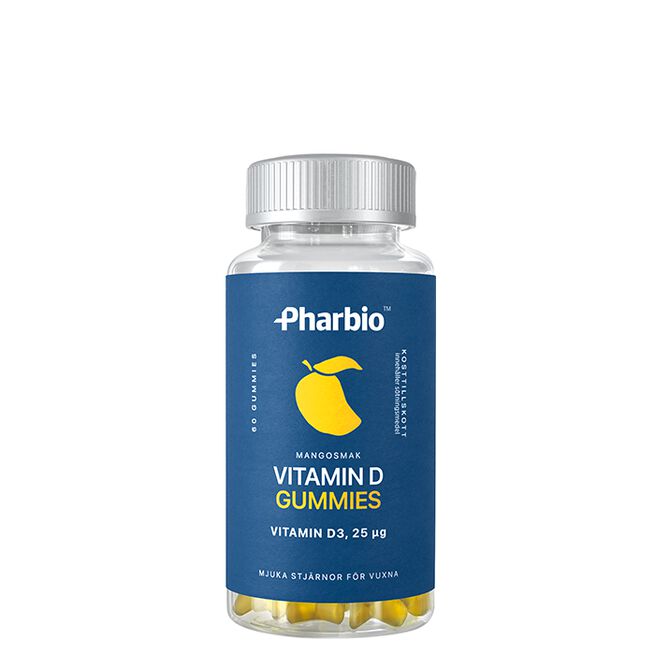 Pharbio D-Vitamin Gummies 60 tuggkapslar