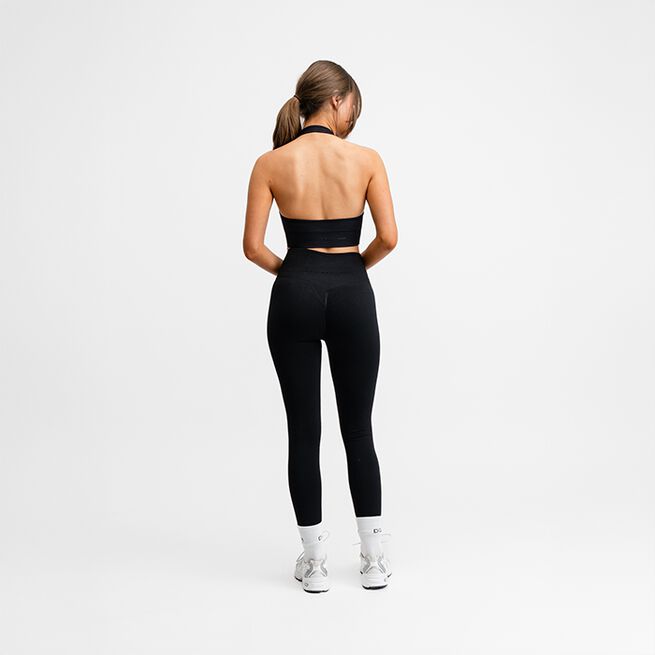 Seamless Scrunch Tights, Black, XS  Träningstights Svart