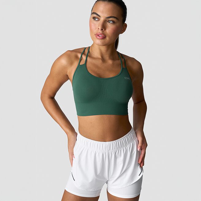 Define Seamless Sports Bra, Moss, L Define Seamless Sports Bra Grön