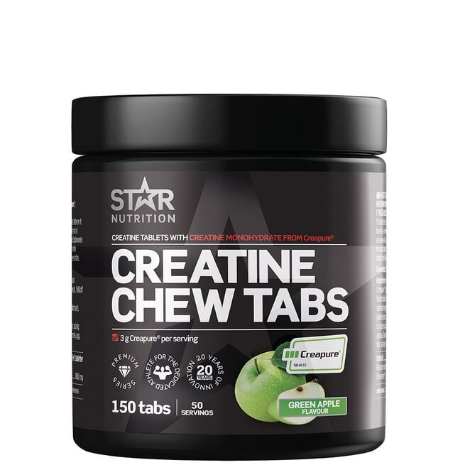Creatine Chew Tabs, Green Apple, 150 tabs Creatine Chew Tabs, 150 tabs Green Apple