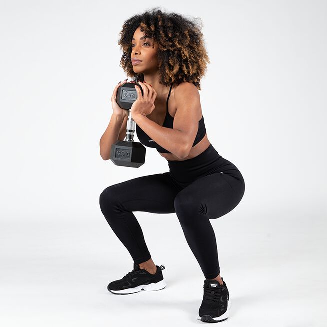 Gorilla Wear Quincy Seamless Leggings, Black Quincy Seamless Leggings, Black