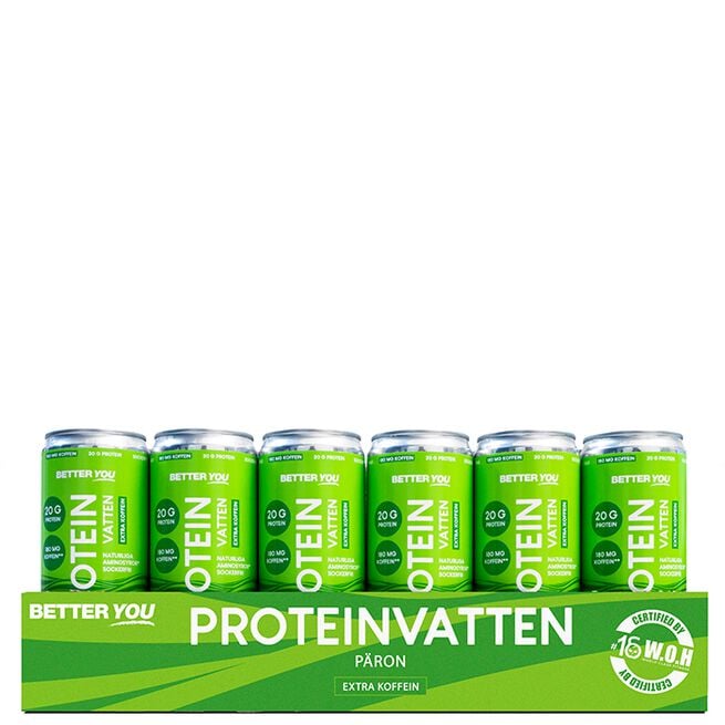 24 x Proteinvatten 330 ml Koffein Päron 24 x Proteinvatten 330 ml Koffein Päron