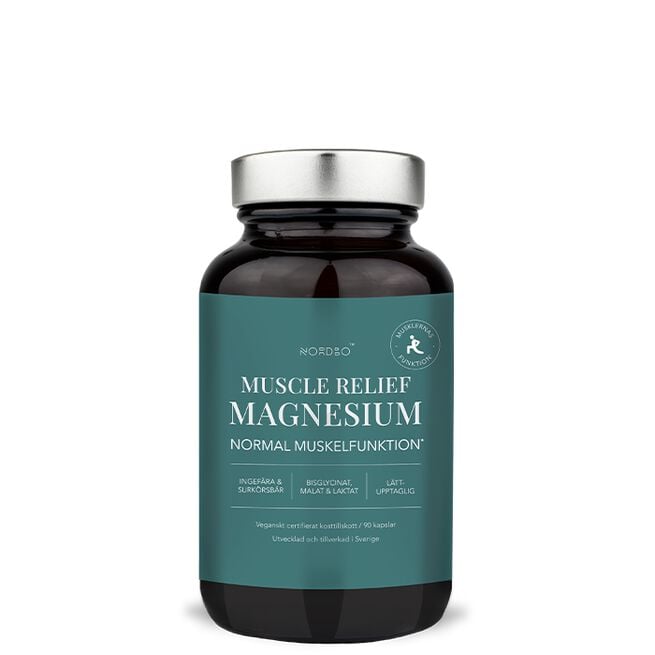 Muscle Relief Magnesium 90 kapslar  Muscle Relief Magnesium 90 kapslar
