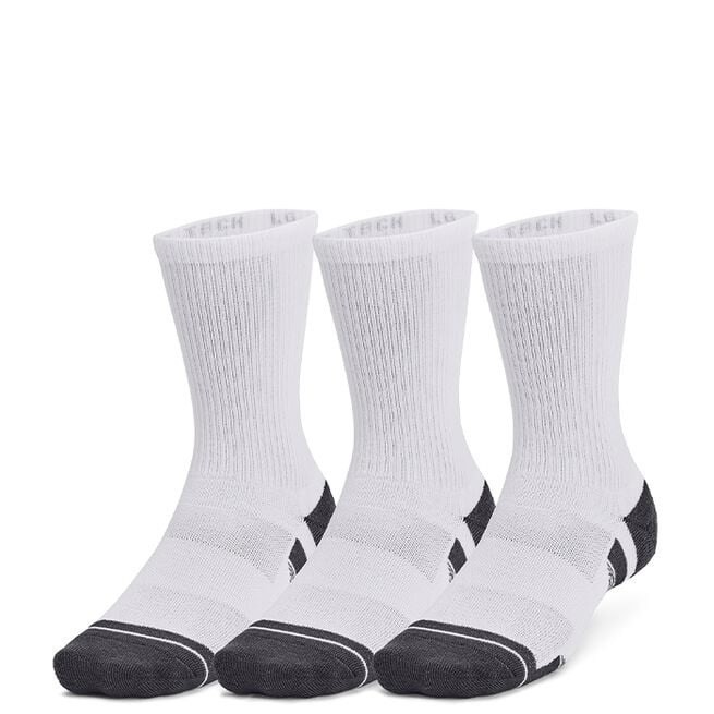 UA Performance Tech 3pk Crew, White, L UA Performance Tech 3pk Crew, White
