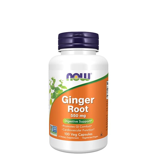 NOW Foods Ginger 550 mg 100 kapslar Ginger 550 mg 100 kapslar