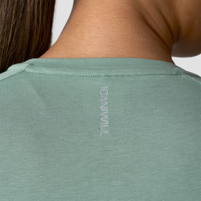 Define Cropped Adjustable Long Sleeve, Light Moss, L  Define Långärmad Tröja Grön