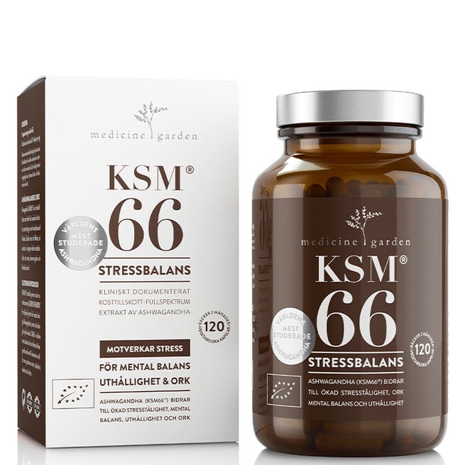 MedicineGarden KSM66 Ashwagandha EKO 120 kapslar KSM66 Ashwagandha EKO 120 Kapslar