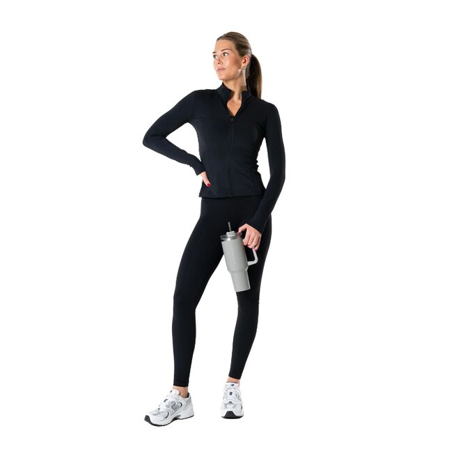 Relode Clean Zip Longsleeve, Black Clean Träningströja Zip
