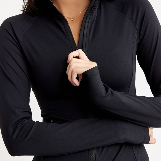 Butter Soft Zip Cardigan, Black, XS  Zip Cardigan Svart