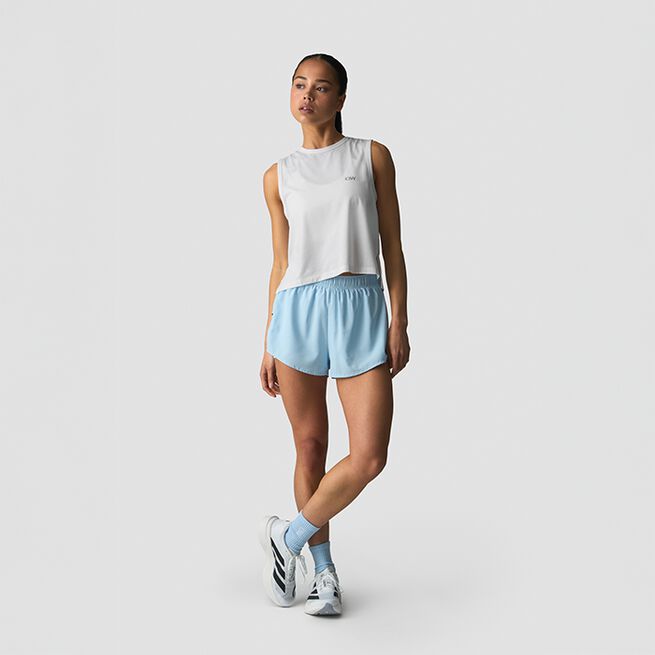 Mirage Cropped Singlet, White, L  Mirage Croppat Linne Vit