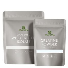 Vassleproteinisolat Grass-fed 750 g + Creatine powder 300 g