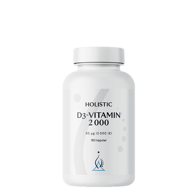 Holistic D3-vitamin 2000 IE 180 kapslar D3-vitamin 2000 IE 180 kapslar