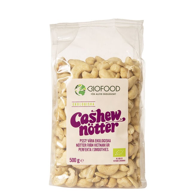 Biofood Cashewnötter 500 g Cashewnötter 500 g