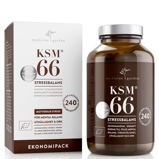 MedicineGarden KSM66 Eko 240 kapslar KSM66 Ashwagandha Eko 240 kapslar