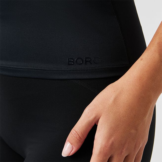 Borg Soft Racerback Tank Top, Black Beauty, L  Borg Soft Racerback Linne Svart