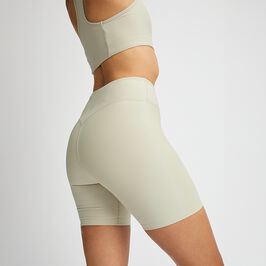 Röhnisch Ribbed R Bike HW Tights, Agate Gray Ribbade Cykelshorts Beige