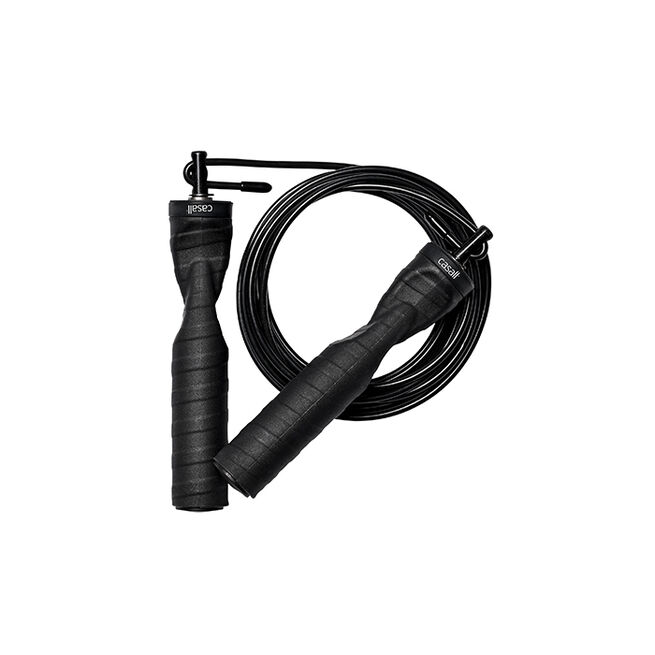 Casall Steel Wire Speed Rope Black Steel Wire Hopprep Svart