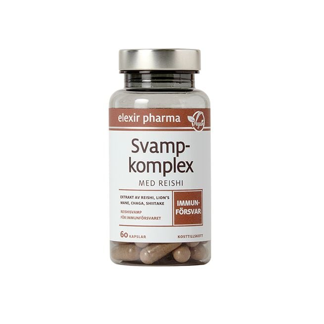 Svampkomplex med Reishi 60 kapslar