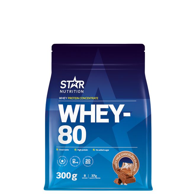 Whey-80, 1 kg, Salty Milk Chocolate Whey-80 Vassleprotein 1 kg Salty Milk Chocolate