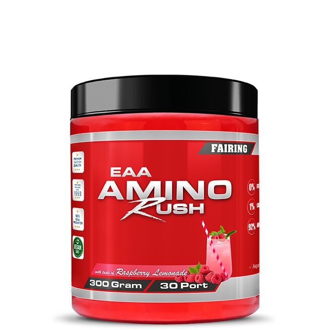Amino Rush, 300 g, Raspberry Lemonade Amino Rush, 300 g Raspberry Lemonade